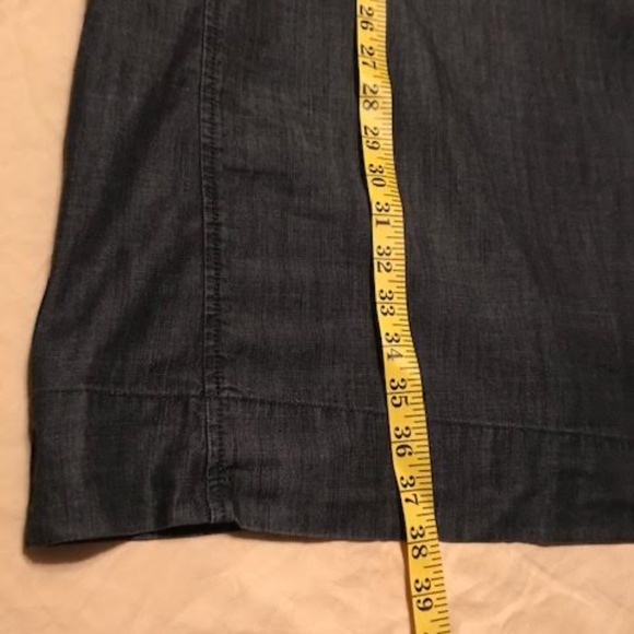 EILEEN FISHER DK GREY ORGANIC COTTON DENIM DRESS SZ. M - Picture 12 of 12